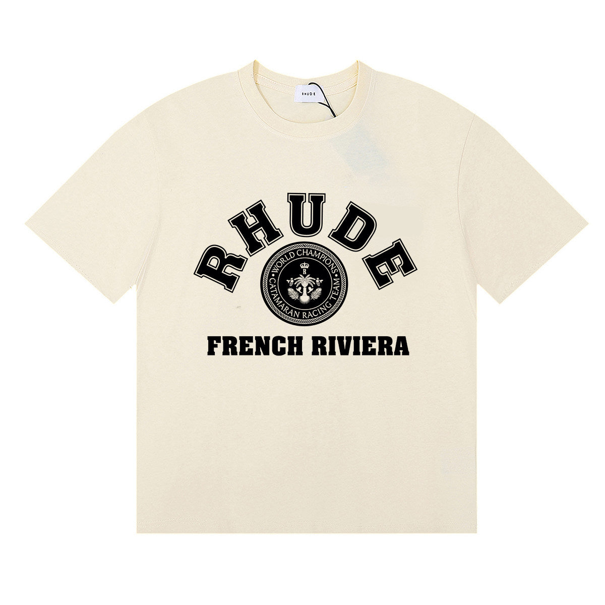 Rhude French Riviear print cotton T-shirt