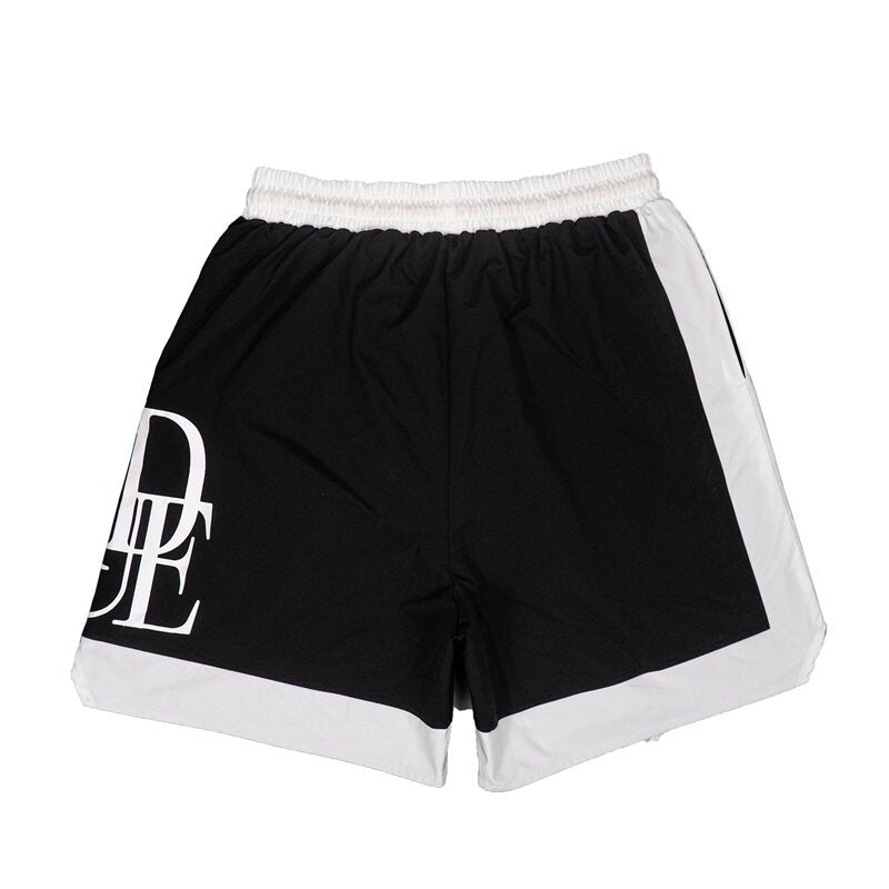 Rhude Summer New Color-Plaid Big Logo Print Short Pants