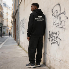 RHUDE American Vintage Badge Letter Fleece Hooded Sweatshirt