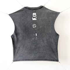 ERD Style High Street Ripped Character Muscle Tee