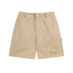 Rhude Hip-hop trend fashion wash denim cargo shorts