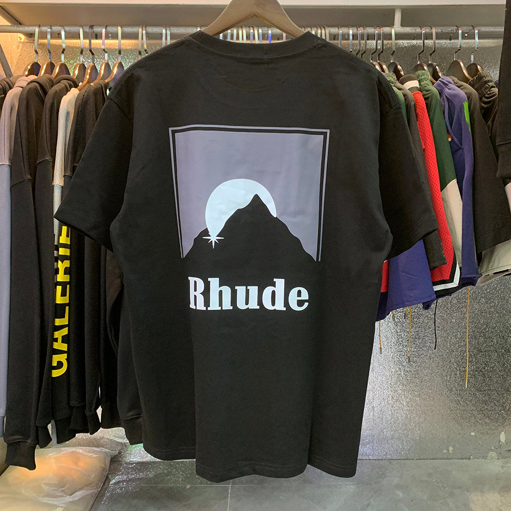Rhude Race Patch Commemorative Pure Cotton T-shirt