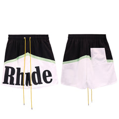 RHUDE Color Block Basketball Quick Dry Summer Shorts