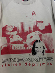 ERD Inspired Retro Girl Dog Raglan Fleece Sweatshirt