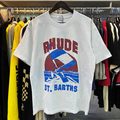 Rhude Windsurf Wind Sail Print Base Top T-Shirt