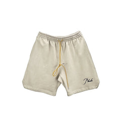 Rhude Embroidered Letter Logo Summer Cotton Shorts