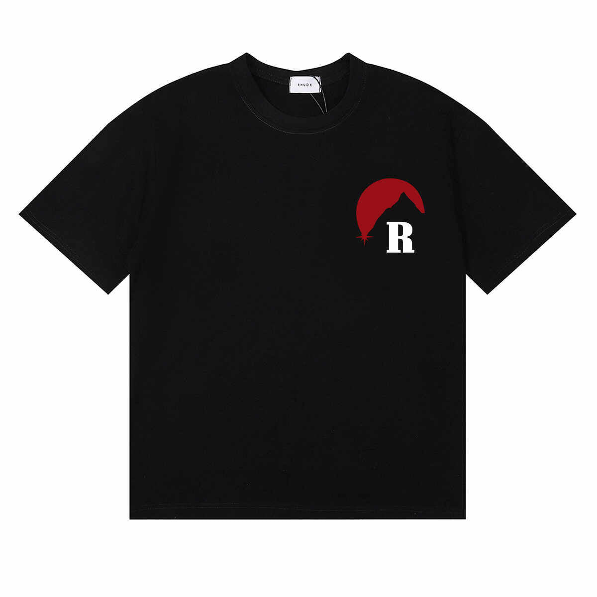 Rhude Marlboro Classic Red Sunset Print Cotton T-Shirt