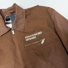 ERD Inspired Distressed Washed Brick Red Jacket Coat