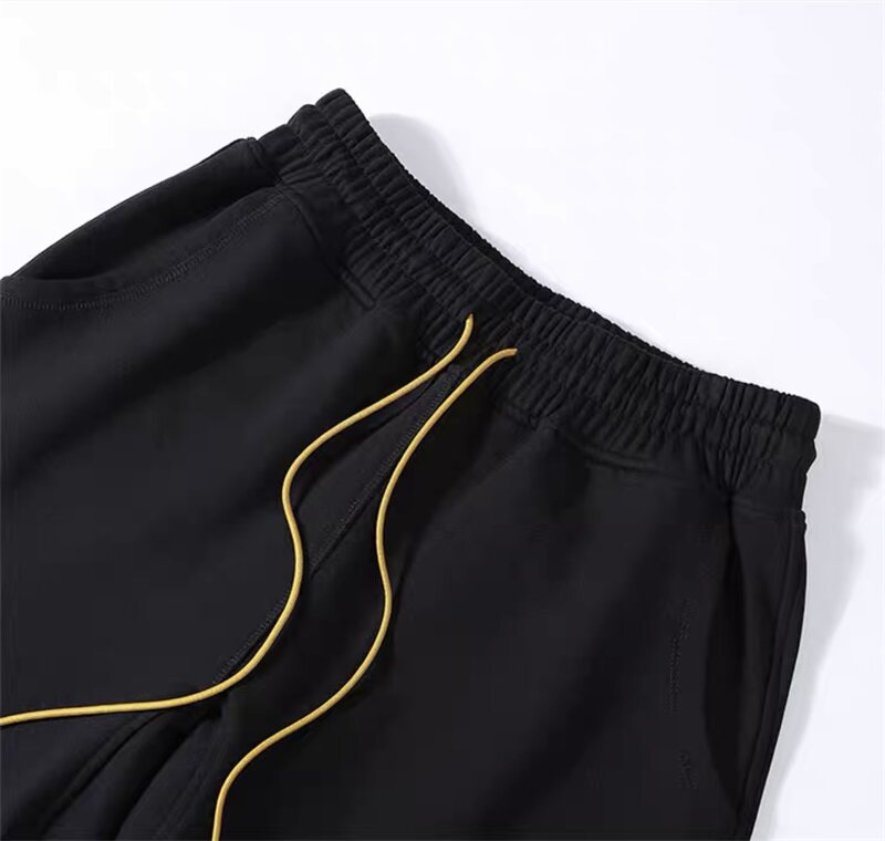 Rhude Embroidered letter drawstring shorts