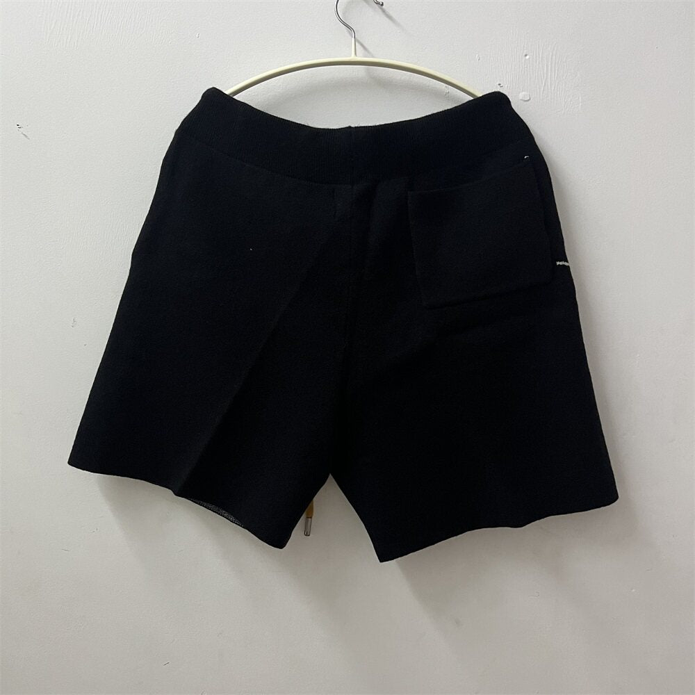 Rhude letter logo jacquard drawstring shorts