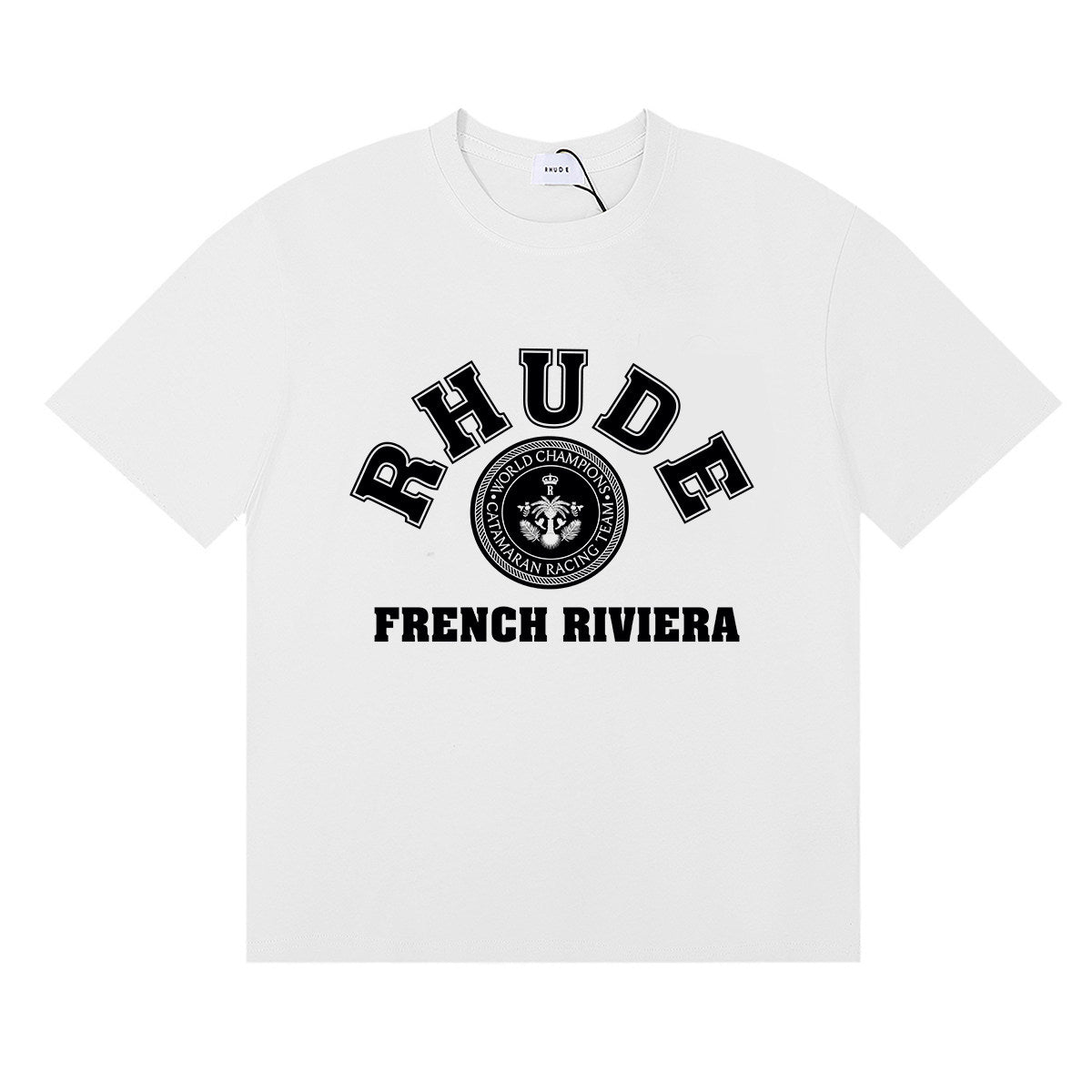 Rhude French Riviear print cotton T-shirt
