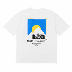 Rhude McLaren print short-sleeved T-shirt