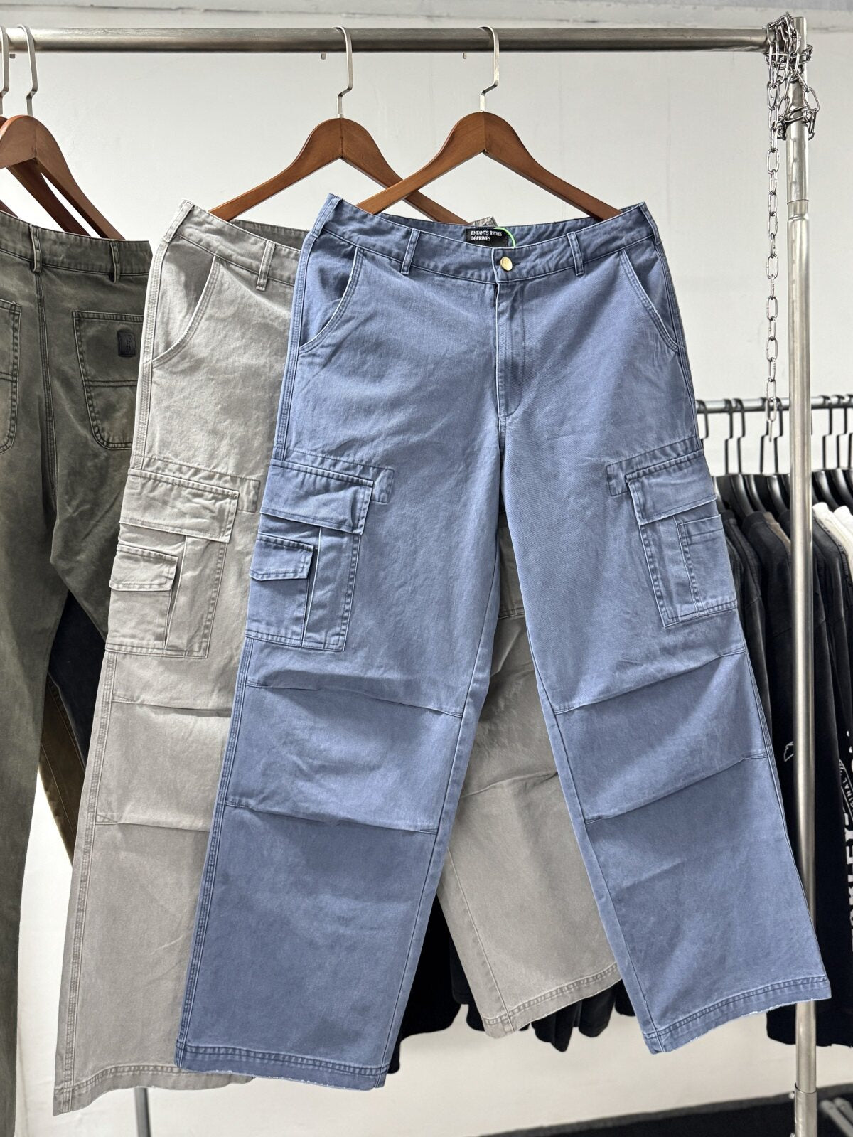 ERD Vintage Oversized Washed Multi Pocket Cargo Pants