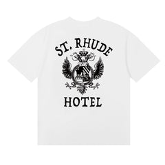 Rhude Hotel Totem Print Short-Sleeved T-shirt