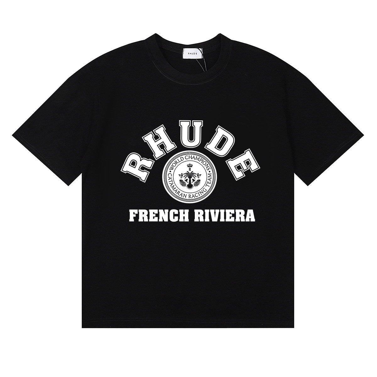 Rhude French Riviear print cotton T-shirt