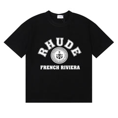 Rhude French Riviear print cotton T-shirt