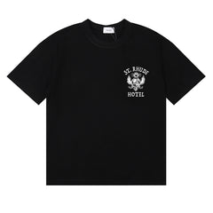 Rhude Hotel Totem Print Short-Sleeved T-shirt