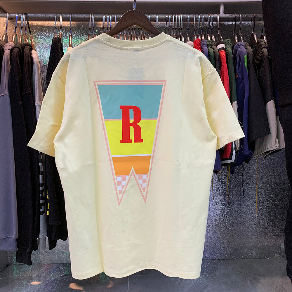 Rhude HUDE pattern printed T-shirt