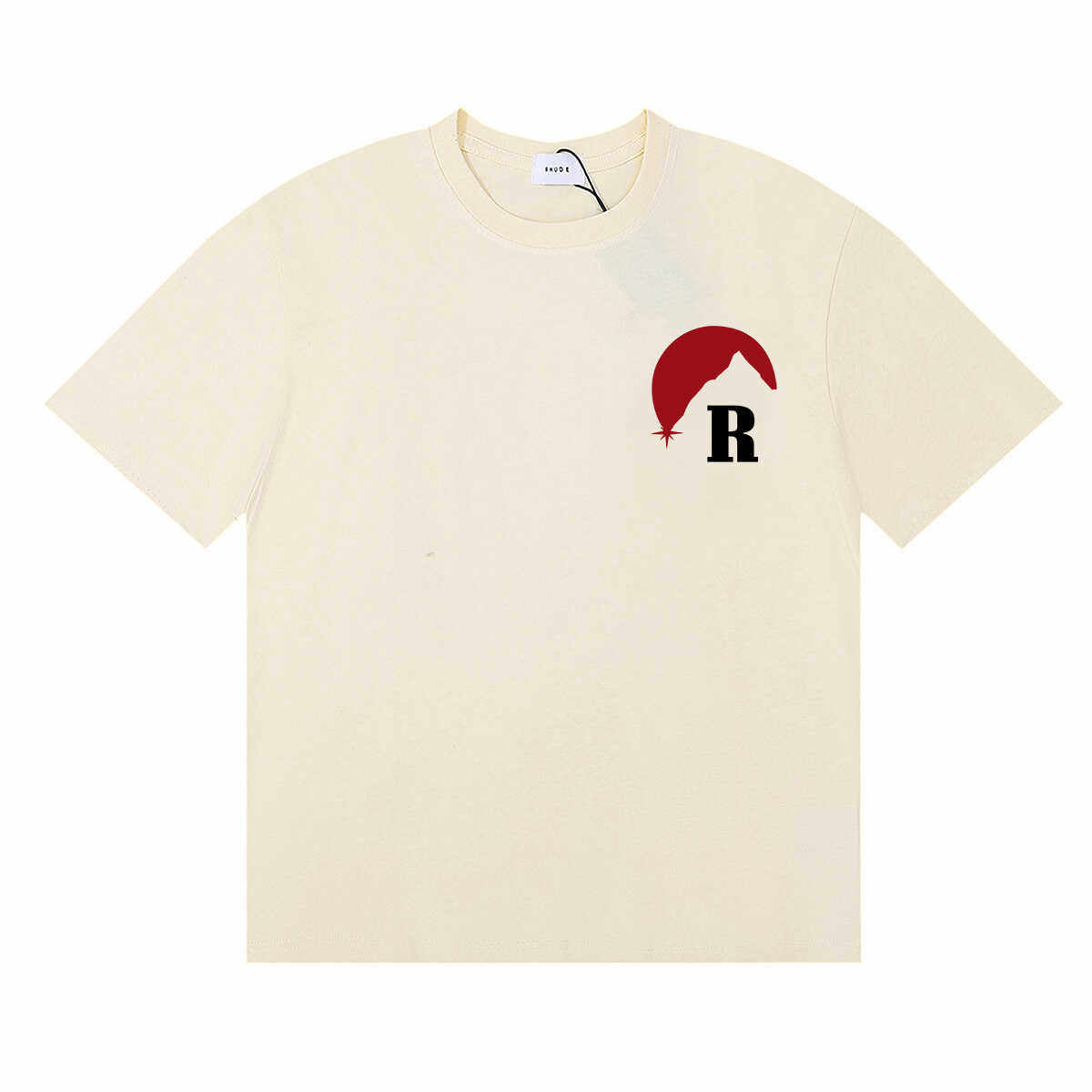 Rhude Marlboro Classic Red Sunset Print Cotton T-Shirt