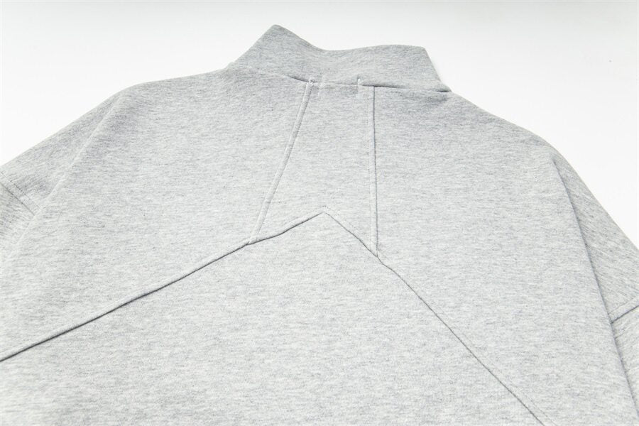 Rhude Half-zip oversized casual hoodie