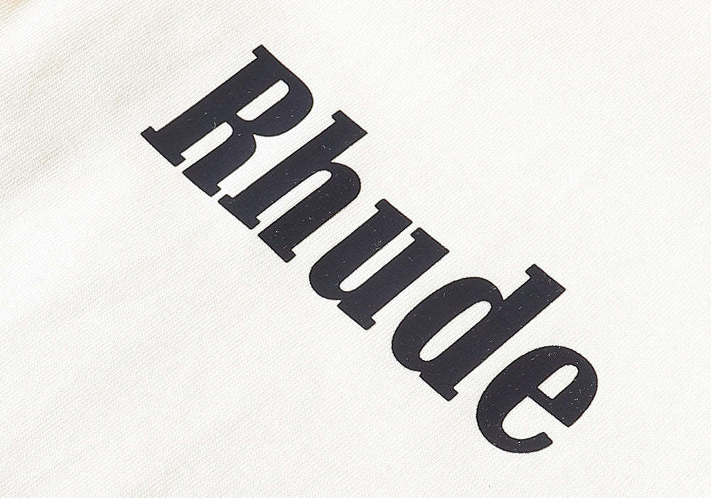 Rhude Las Palmas Coconut Print Round Neck T-shirt