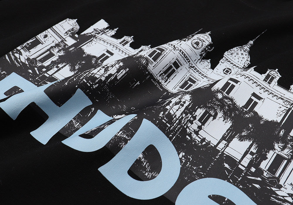 Rhude Casino High-Definition Castle Print T-Shirt