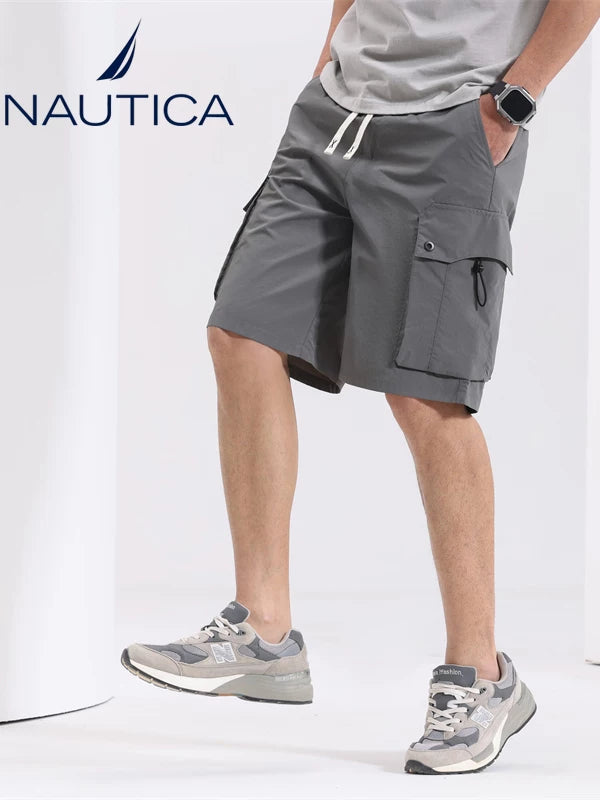 Nautica Style Multi Pocket Cargo Loose Utility Shorts