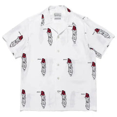 WACKO MARIA Inspired Hawaiian Cuban Collar Wolf Shirt