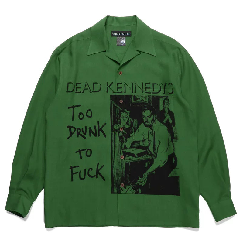 WACKO MARIA World Peace Long Sleeve Rayon Shirt