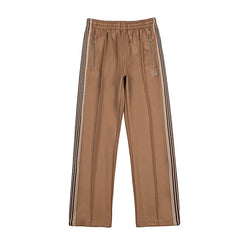 Needles Style Butterfly Embroidered Stripe Track Pants