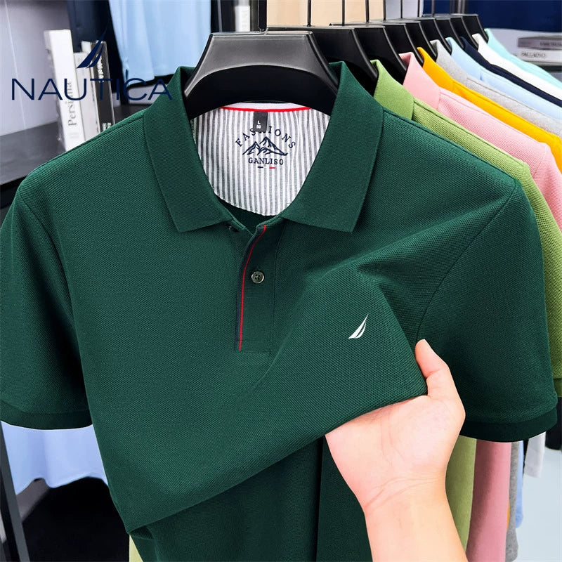 NAUTICA Casual Multi Color Short Sleeve Shirt