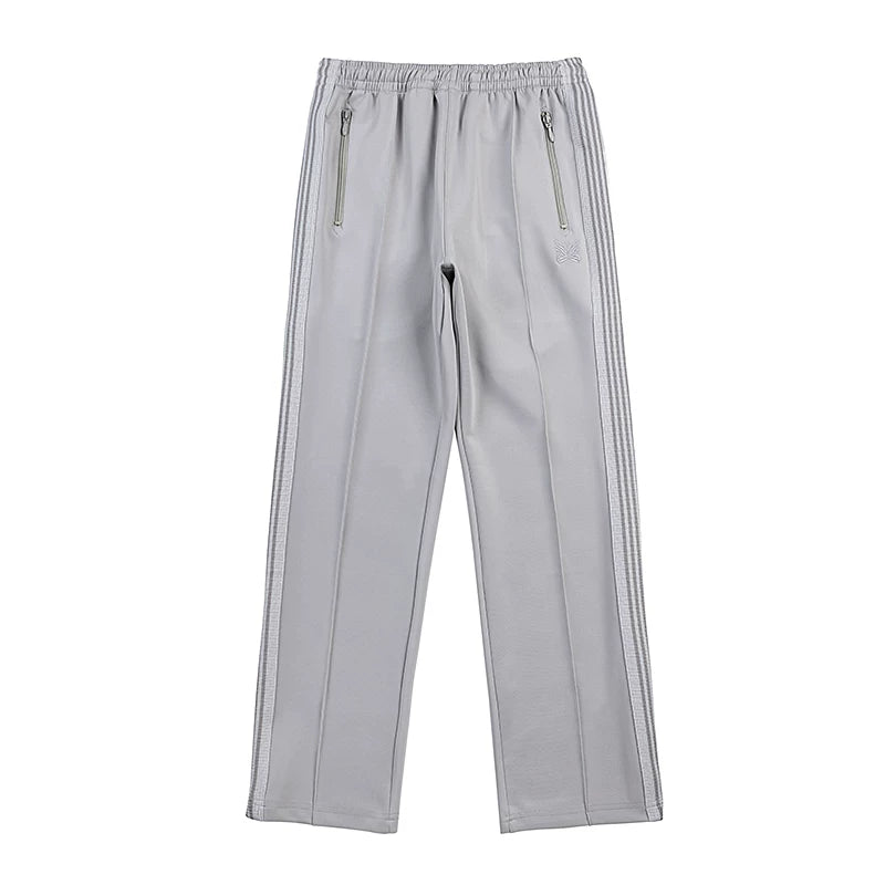 Needles Style Butterfly Embroidered Stripe Track Pants