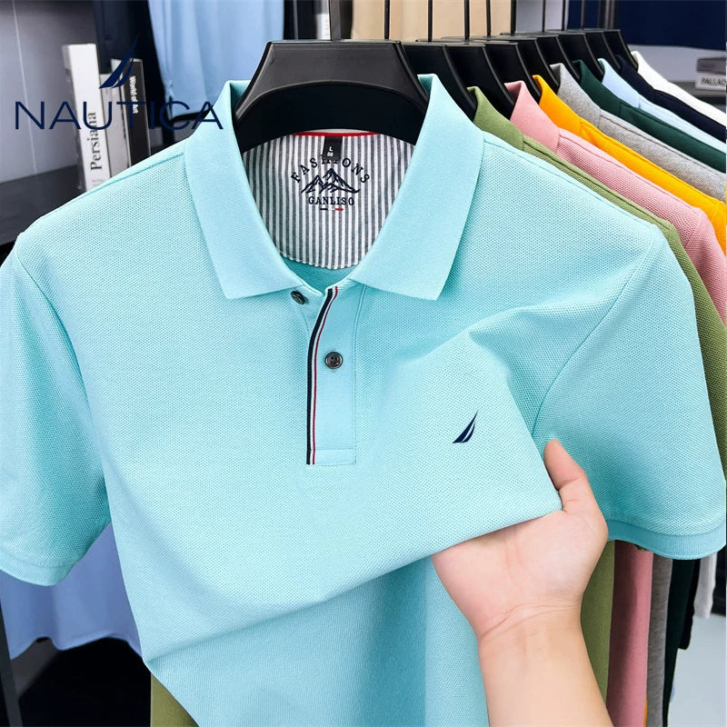 NAUTICA Casual Multi Color Short Sleeve Shirt
