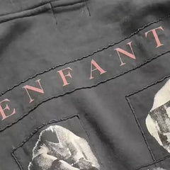 ERD Vintage Washed Black Oversized Zip Up Hoodie
