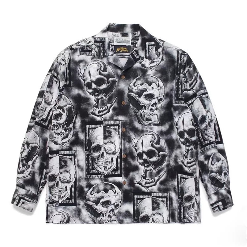 WACKO MARIA Tim Lehi Dragon Skull Long Shirt