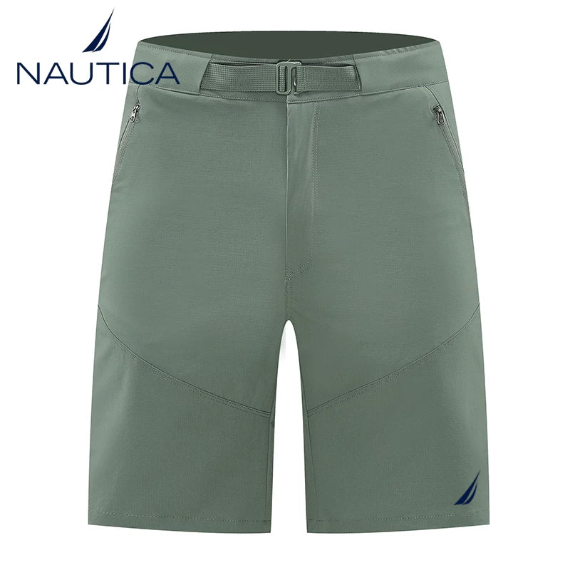 Nautica Inspired Lightweight Breathable Zipper Pocket Utility Shorts