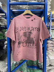 ERD Vintage Oversized Washed Pink Graphic Tee