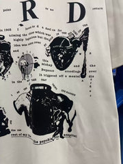 ERD Inspired Slogan Graphic Cement White Oversized Tee
