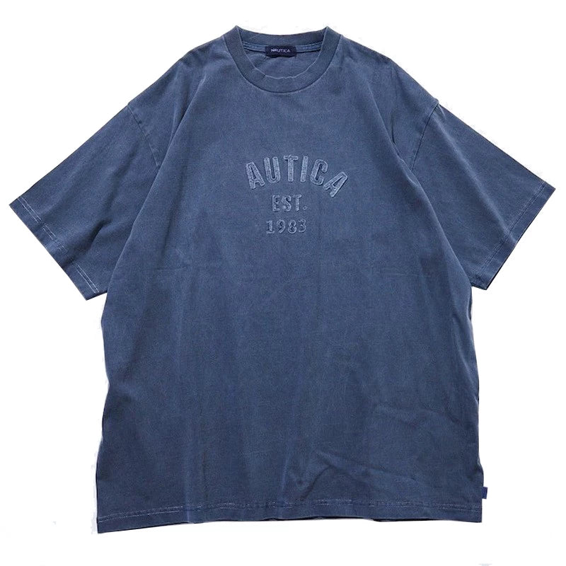 Nautica Style Vintage Wash Heavyweight Embroidery Tee