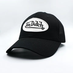 Von Dutch American Retro Contrast Patchwork Baseball Cap
