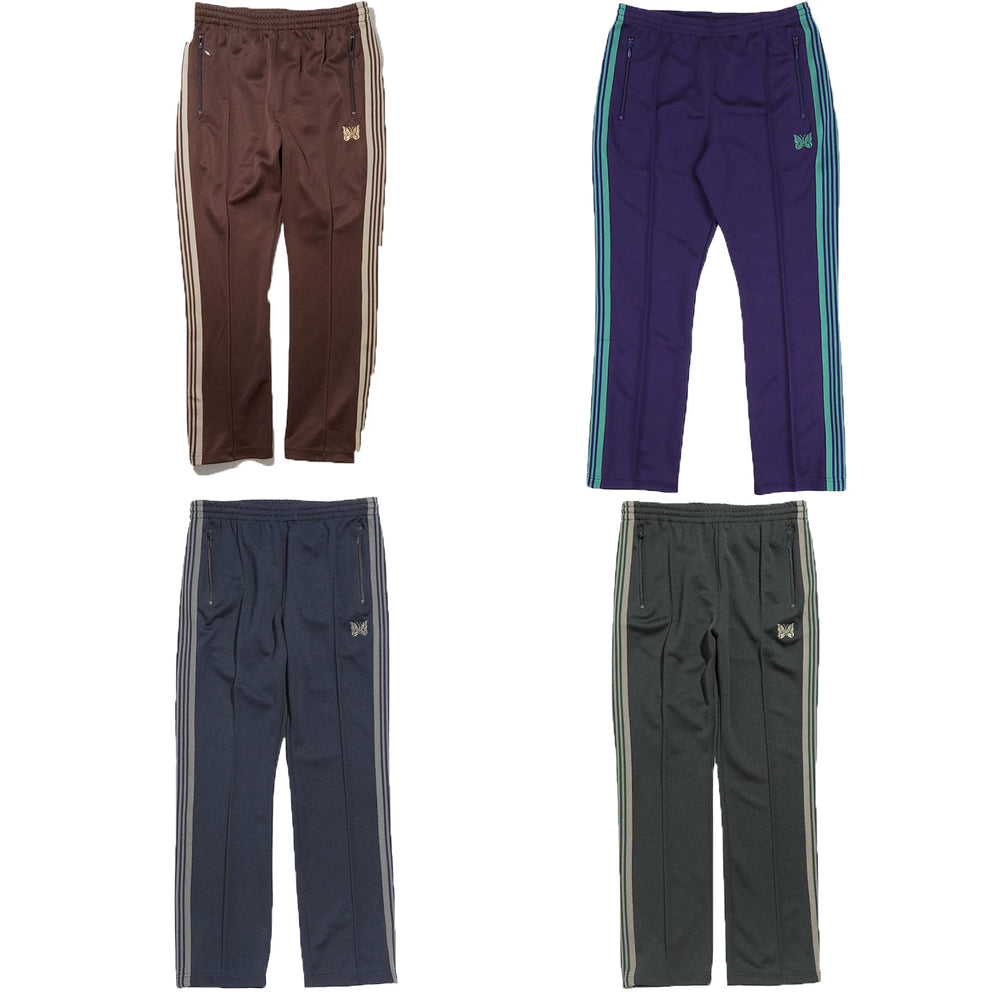 Needles Retro Side Stripe Butterfly Embroidery Casual Track Pants