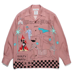 WACKO MARIA World Peace Long Sleeve Rayon Shirt