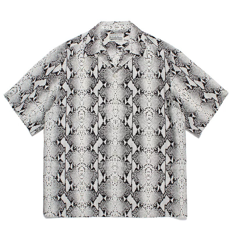 WACKO MARIA Style Leopard Print Hawaiian Shirt