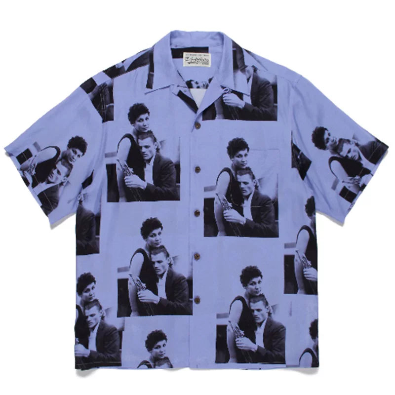 WACKO MARIA tyle Anime Cyberpunk Hawaiian Shirt