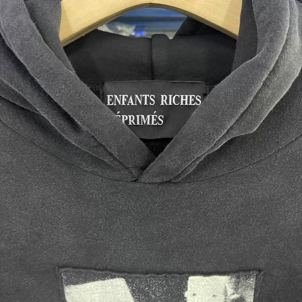 Enfants Riches  High Street Gothic Portrait Graphic Black Hoodie