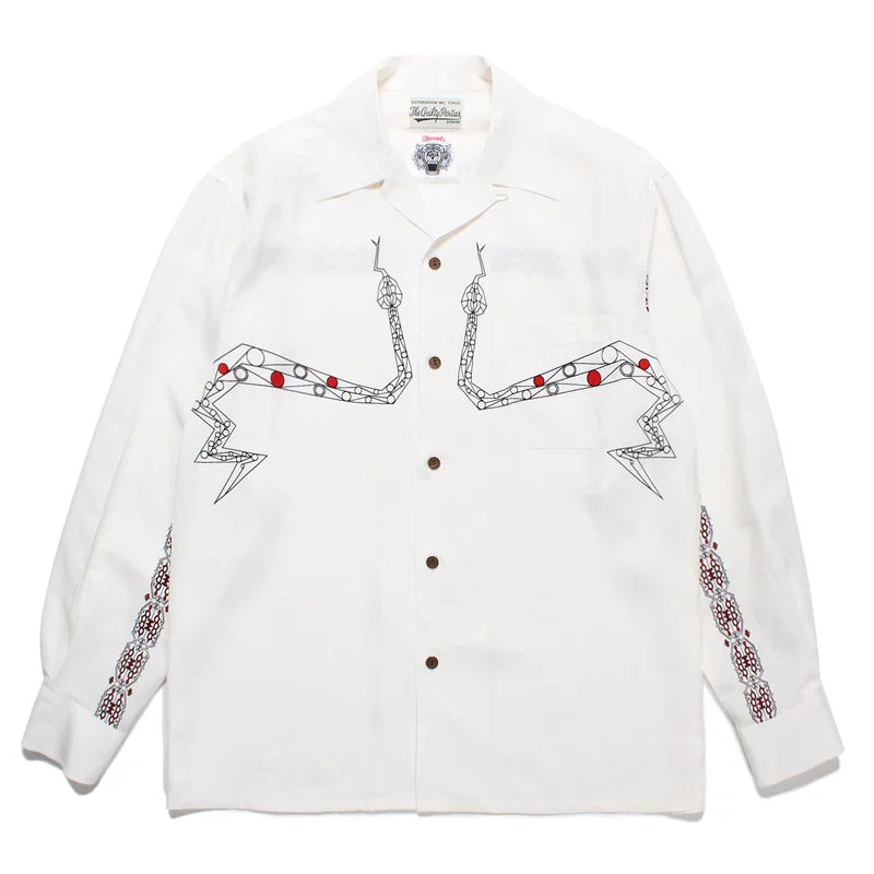 WACKO MARIA World Peace Long Sleeve Rayon Shirt