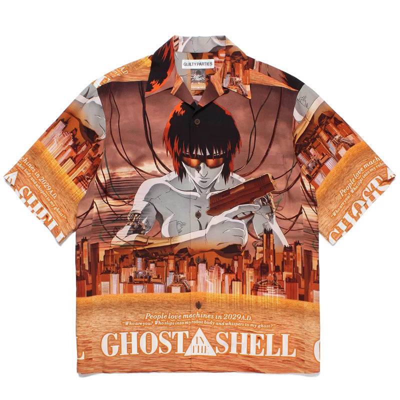 WACKO MARIA tyle Anime Cyberpunk Hawaiian Shirt