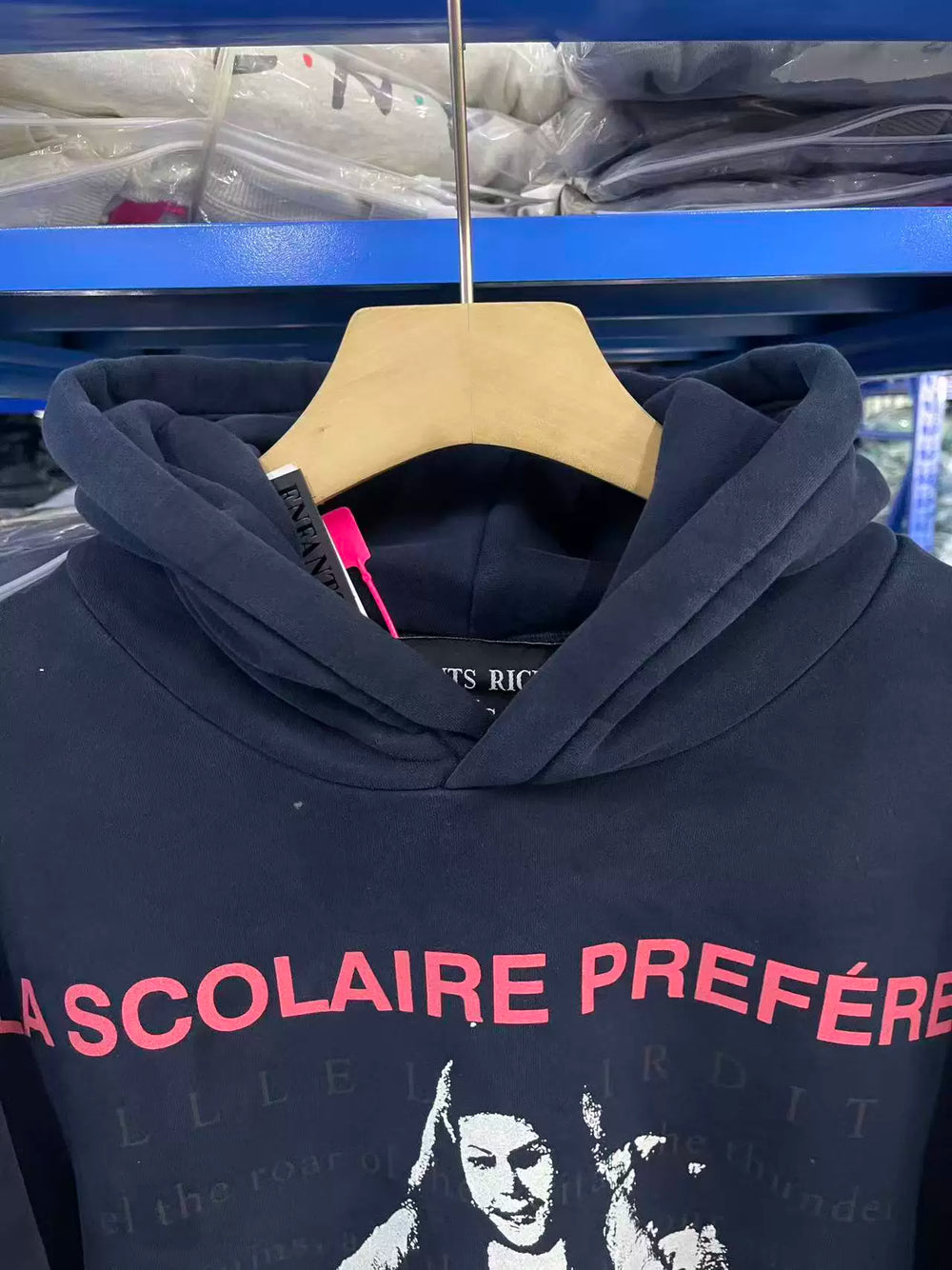 ERD Vintage LA SCOLAIRE PRÉFÉRÉE Fleece Pullover Hoodie