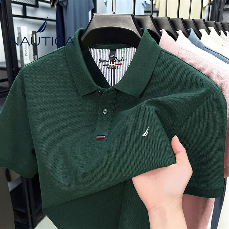 Nautica Style Pique Cotton Cooling Breathable Polo