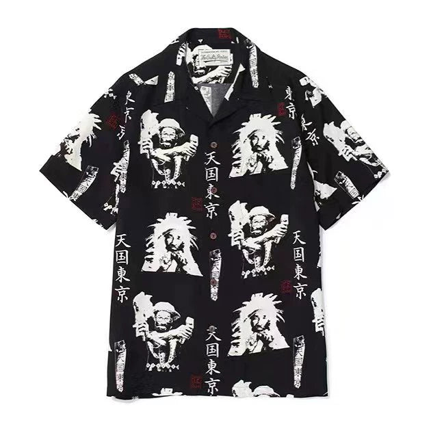 WACKO MARIA Palm Tree Sailing Boat Hawaiian Shirt